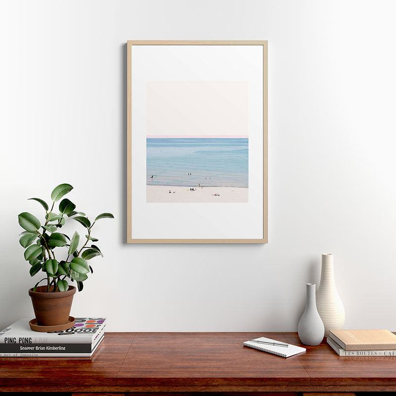 A Day at The Beach #society6 #decor #buyart Framed Art Print
