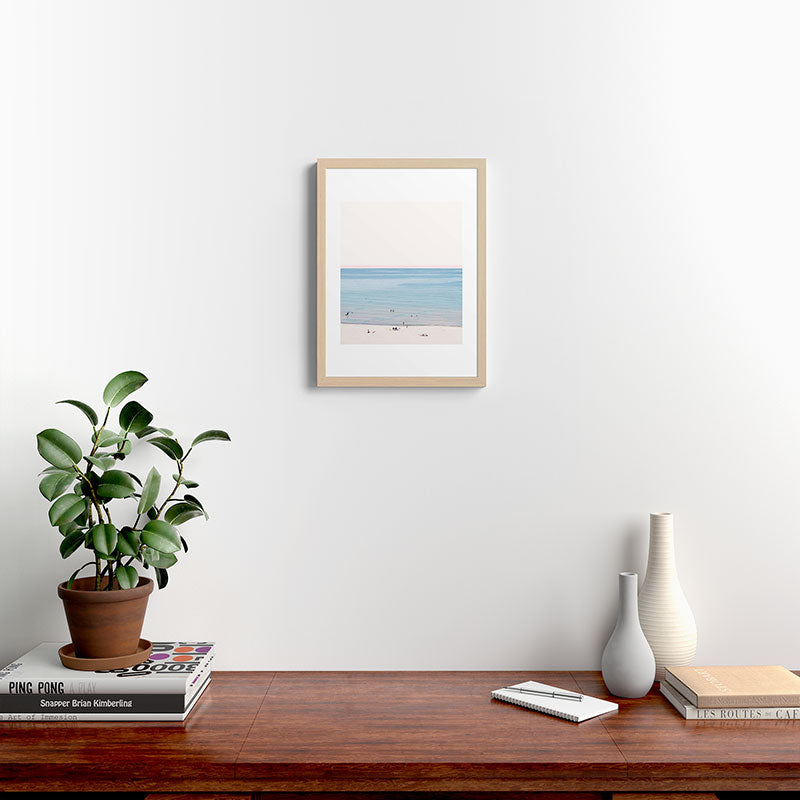 A Day at The Beach #society6 #decor #buyart Framed Art Print