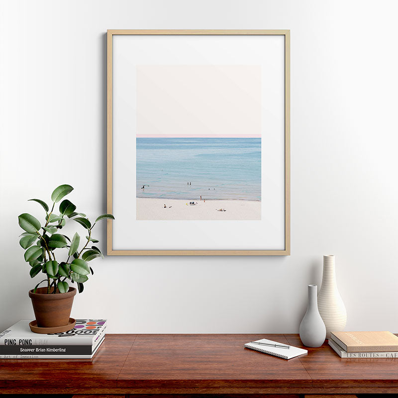 A Day at The Beach #society6 #decor #buyart Framed Art Print