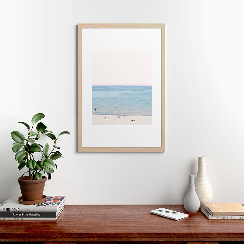 A Day at The Beach #society6 #decor #buyart Framed Art Print