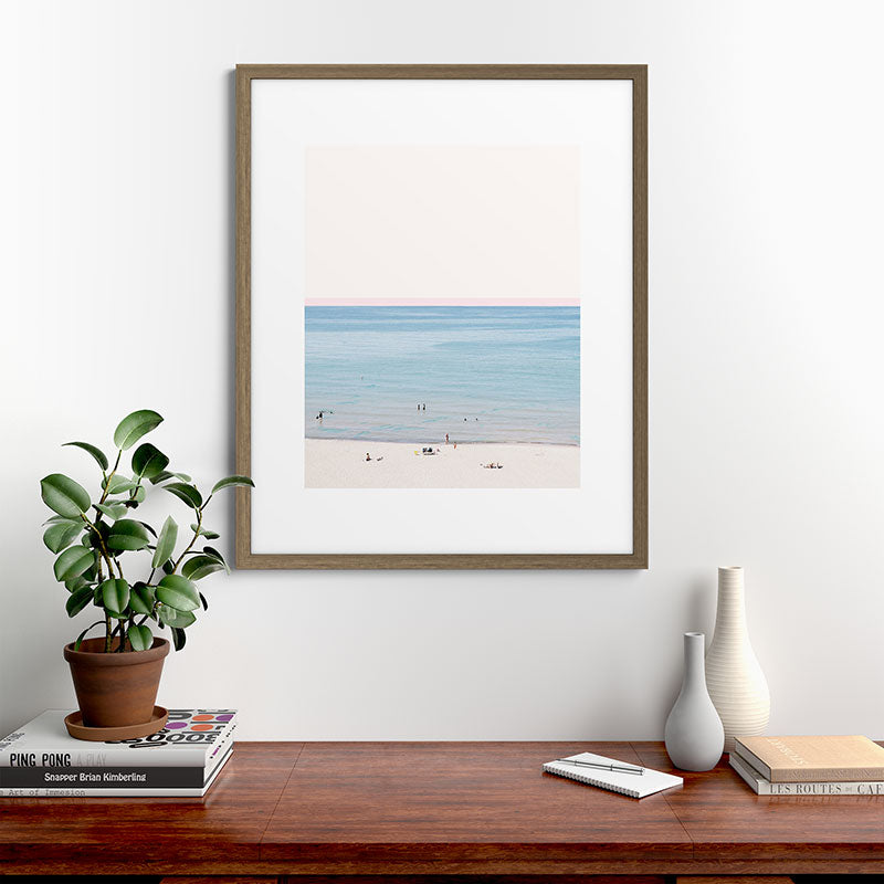 A Day at The Beach #society6 #decor #buyart Framed Art Print