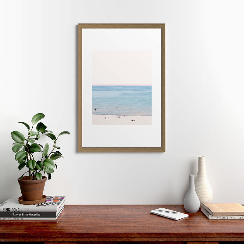 A Day at The Beach #society6 #decor #buyart Framed Art Print