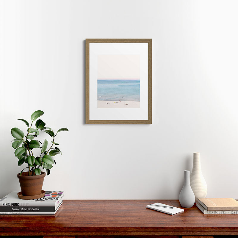 A Day at The Beach #society6 #decor #buyart Framed Art Print