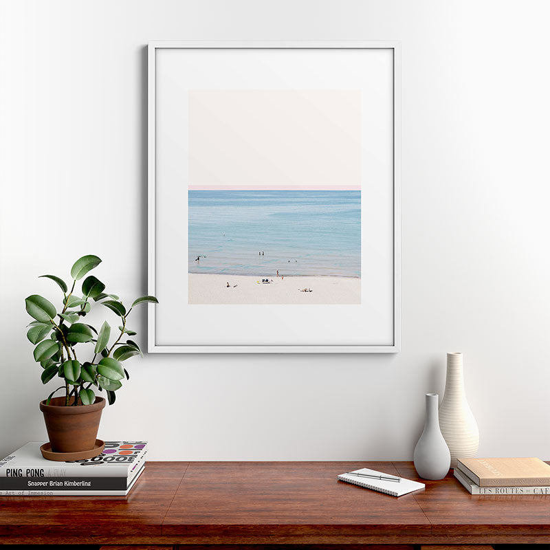 A Day at The Beach #society6 #decor #buyart Framed Art Print