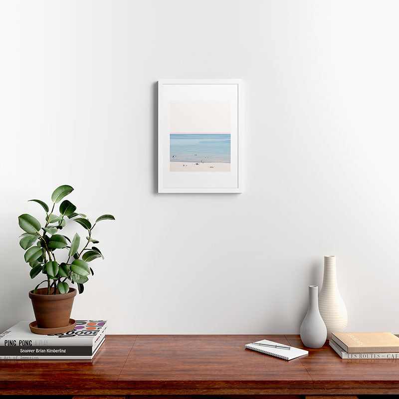 A Day at The Beach #society6 #decor #buyart Framed Art Print