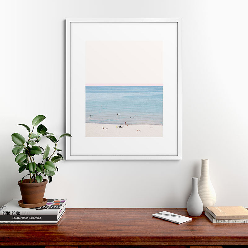 A Day at The Beach #society6 #decor #buyart Framed Art Print