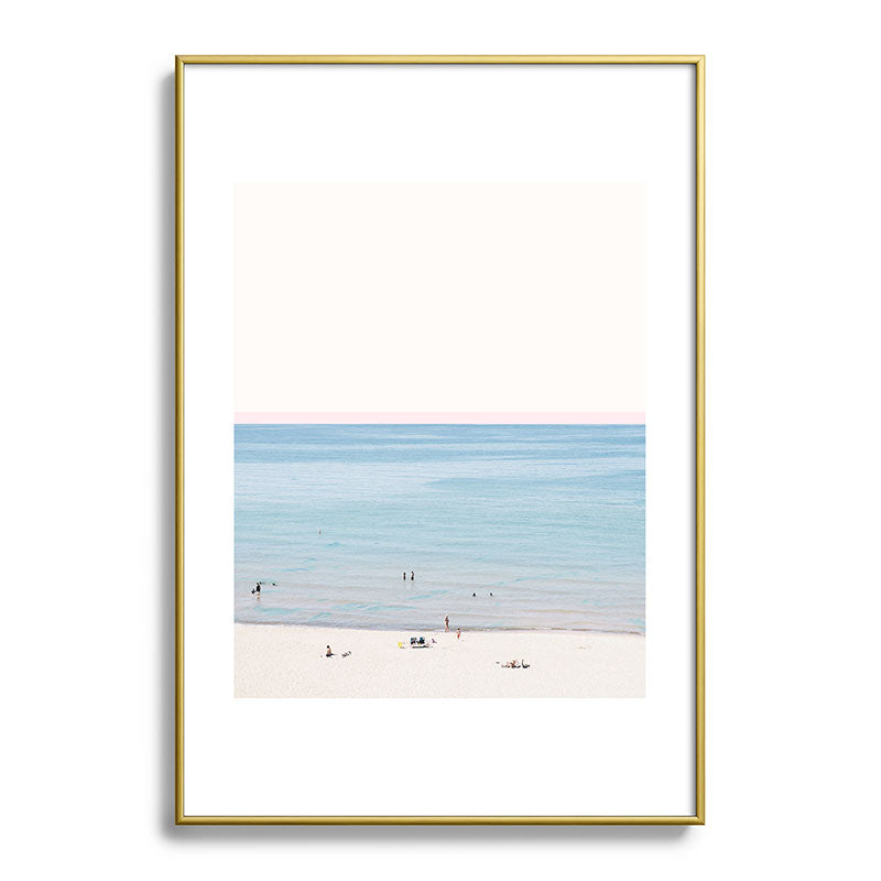 A Day at The Beach #society6 #decor #buyart Framed Art Print