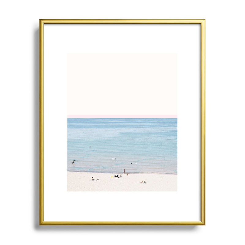 A Day at The Beach #society6 #decor #buyart Framed Art Print