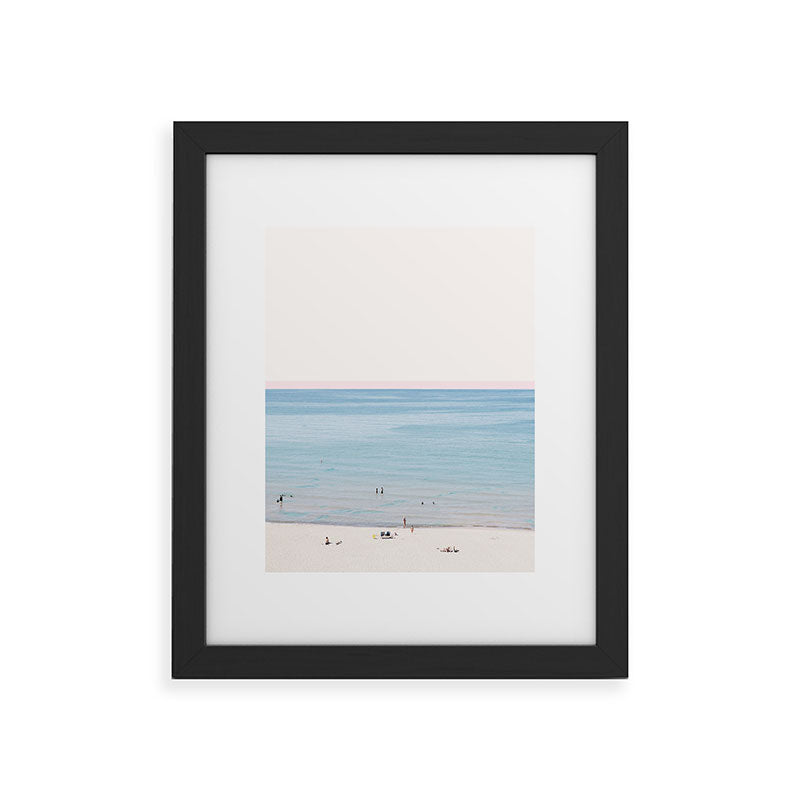 A Day at The Beach #society6 #decor #buyart Framed Art Print