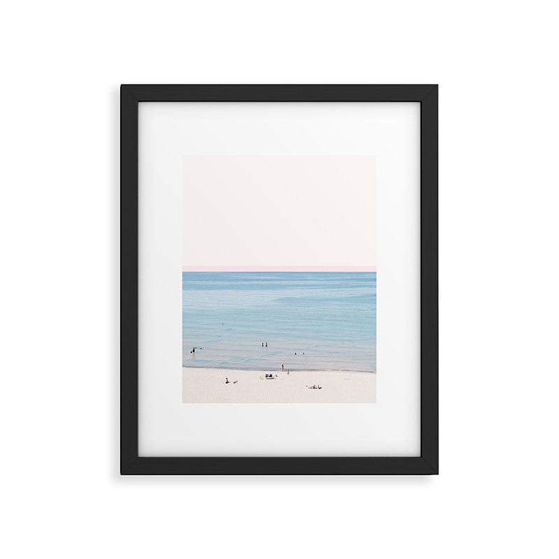 A Day at The Beach #society6 #decor #buyart Framed Art Print