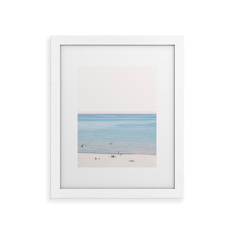 A Day at The Beach #society6 #decor #buyart Framed Art Print