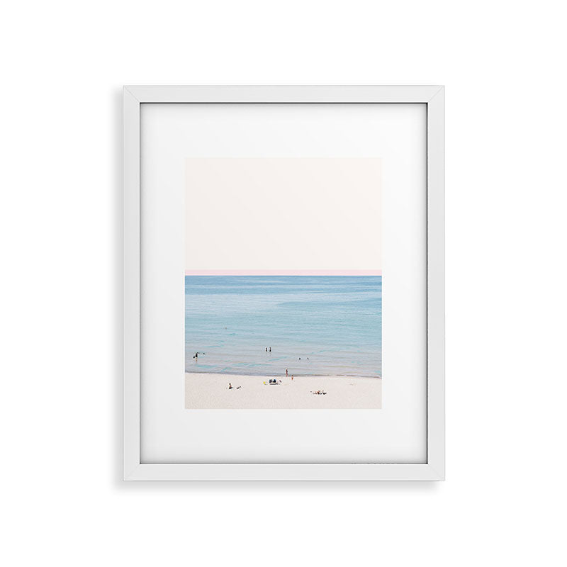 A Day at The Beach #society6 #decor #buyart Framed Art Print