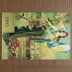1910 Fernet Branca Liqueur Aperitif Advertisement Poster Print Outdoor Rug