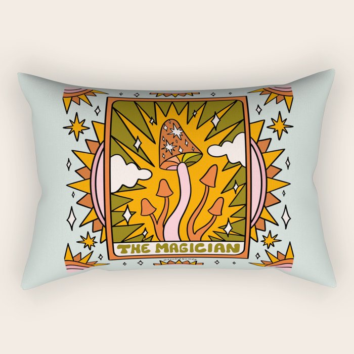 1. The Magician Mushroom Rectangular Pillow