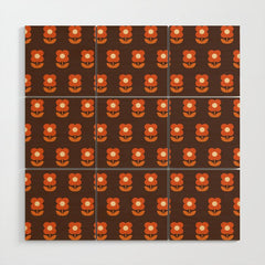 70s Flower Pattern #1 Wood Wall Art