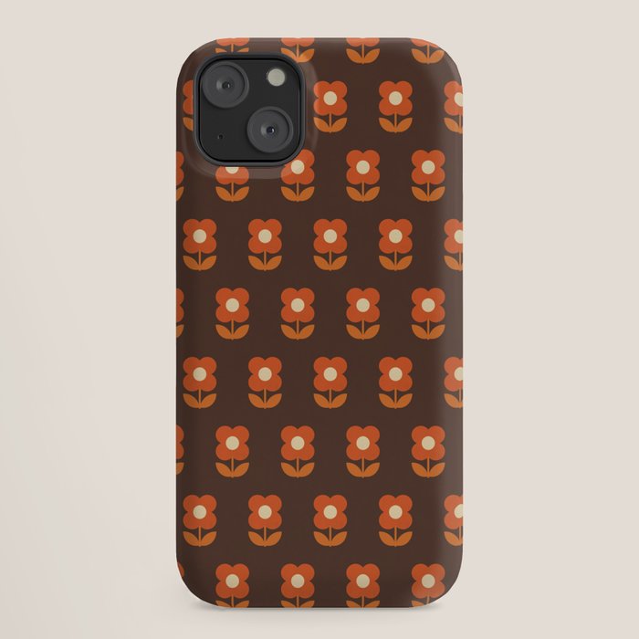 70s Flower Pattern #1 iPhone Case
