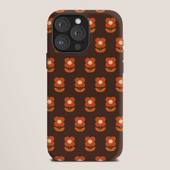 70s Flower Pattern #1 iPhone Case