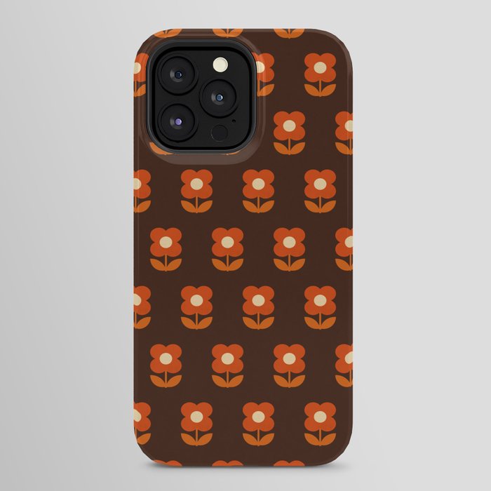 70s Flower Pattern #1 iPhone Case