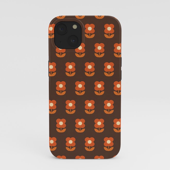 70s Flower Pattern #1 iPhone Case