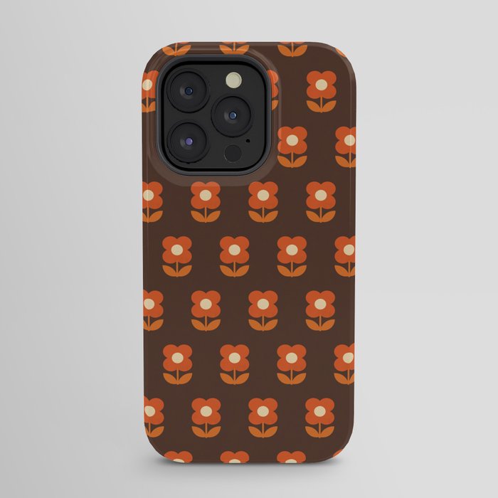 70s Flower Pattern #1 iPhone Case