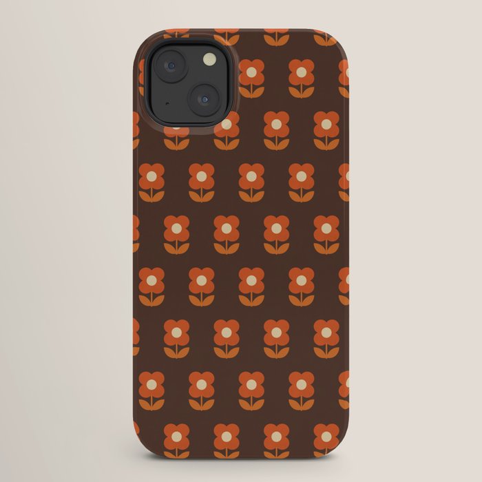 70s Flower Pattern #1 iPhone Case