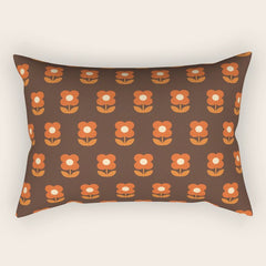 70s Flower Pattern #1 Rectangular Pillow