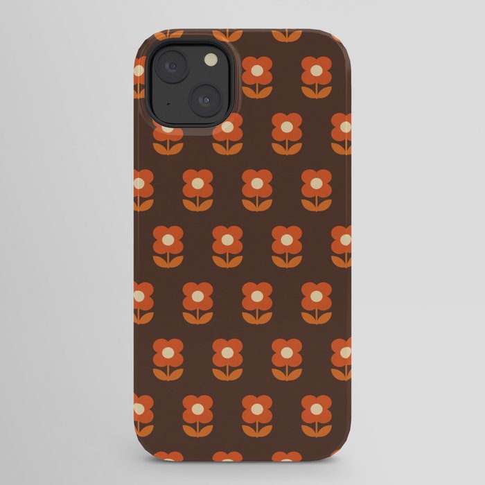 70s Flower Pattern #1 iPhone Case