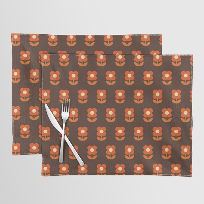 70s Flower Pattern #1 Placemat