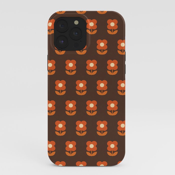70s Flower Pattern #1 iPhone Case