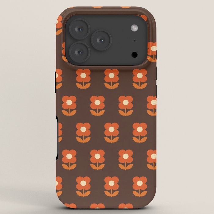 70s Flower Pattern #1 iPhone Case