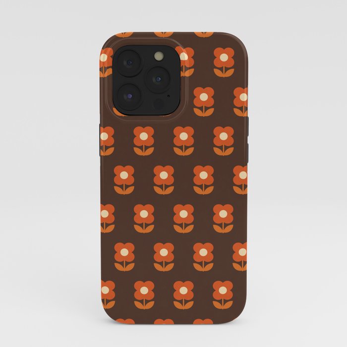 70s Flower Pattern #1 iPhone Case