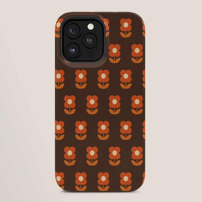 70s Flower Pattern #1 iPhone Case