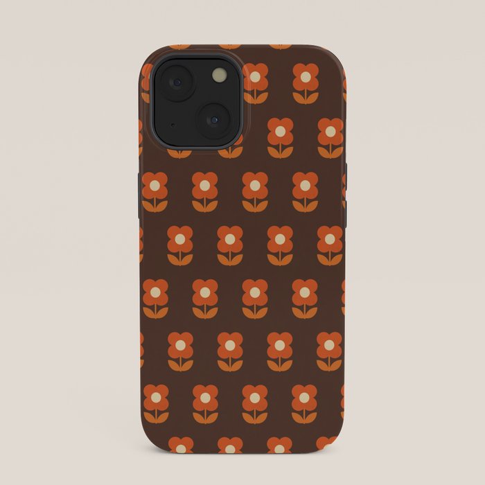 70s Flower Pattern #1 iPhone Case