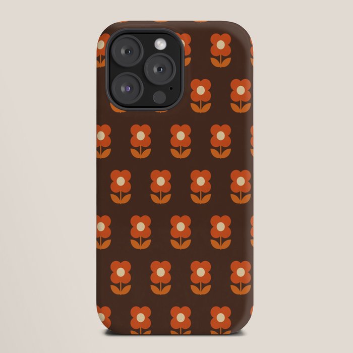 70s Flower Pattern #1 iPhone Case