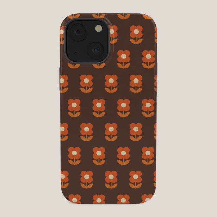 70s Flower Pattern #1 iPhone Case