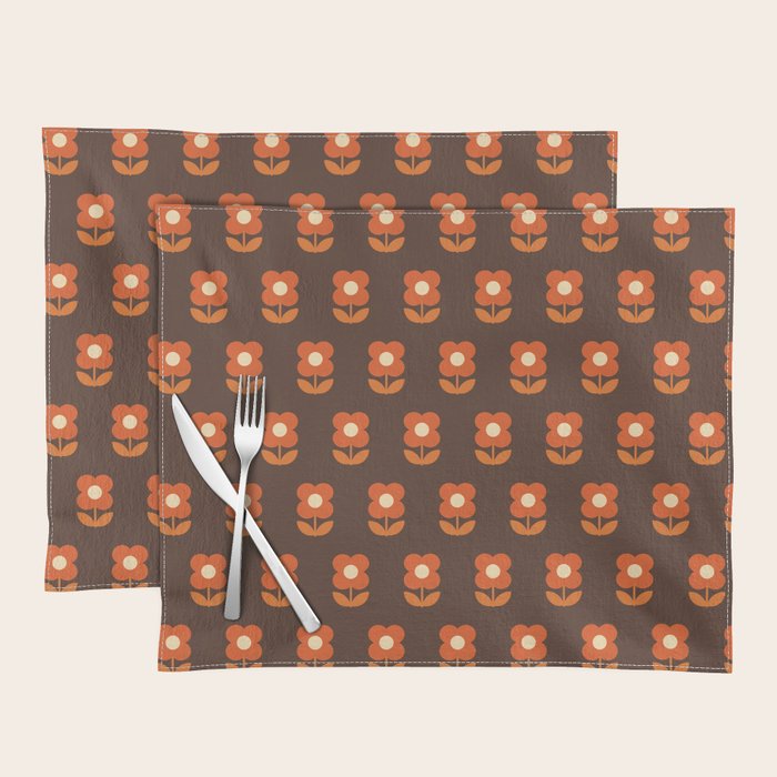 70s Flower Pattern #1 Placemat