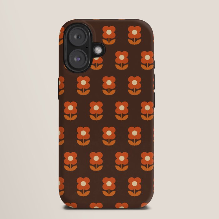 70s Flower Pattern #1 iPhone Case