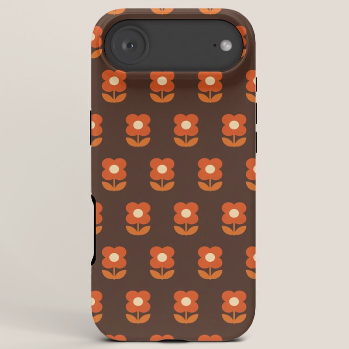 70s Flower Pattern #1 iPhone Case