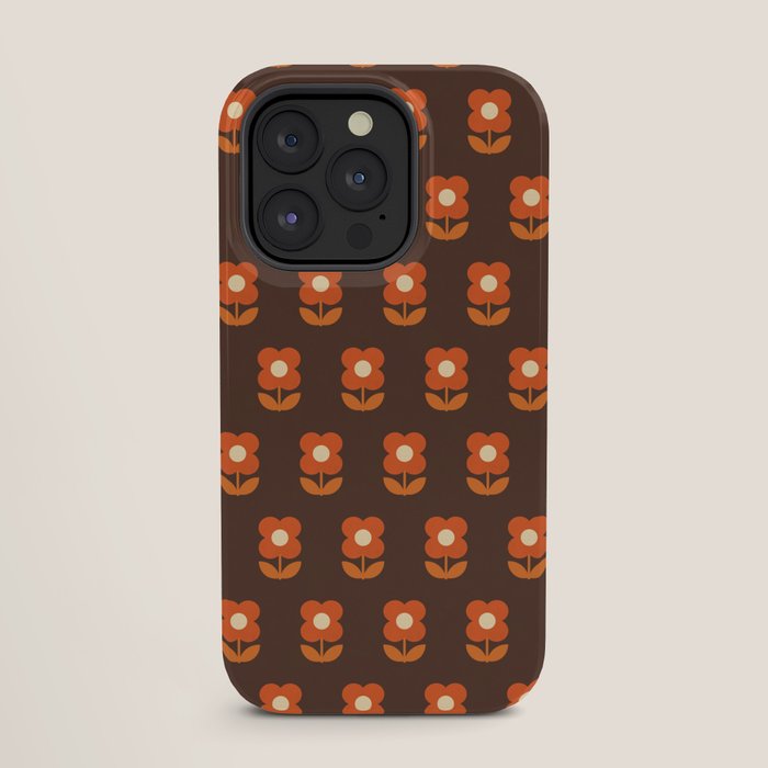 70s Flower Pattern #1 iPhone Case