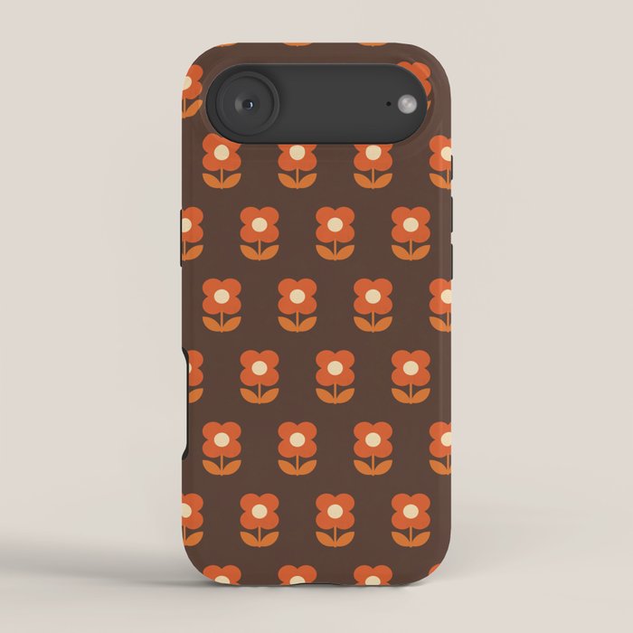 70s Flower Pattern #1 iPhone Case
