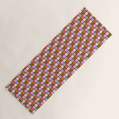 1970s Disco Dancefloor Checkerboard Pattern Yoga Mat