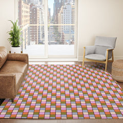 1970s Disco Dancefloor Checkerboard Pattern Rug