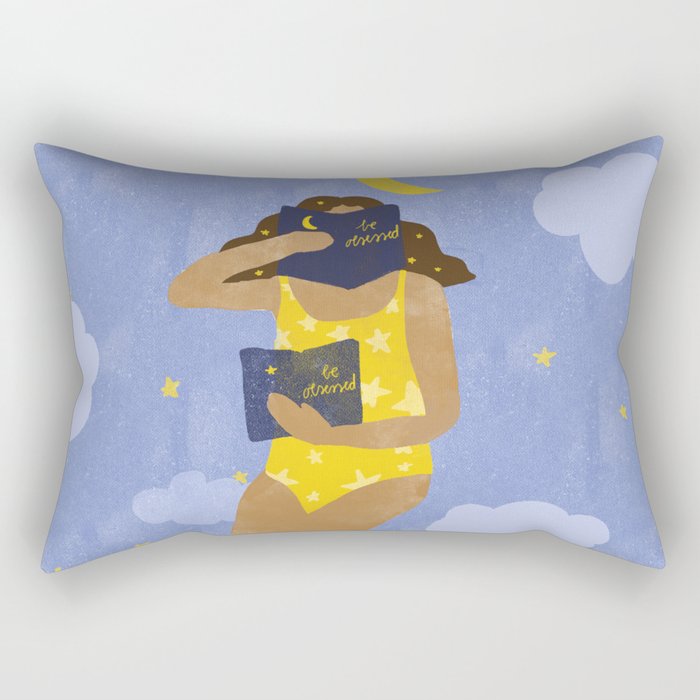 "Be Obsessed" inspired by Kat Schneider, Ritual Rectangular Pillow