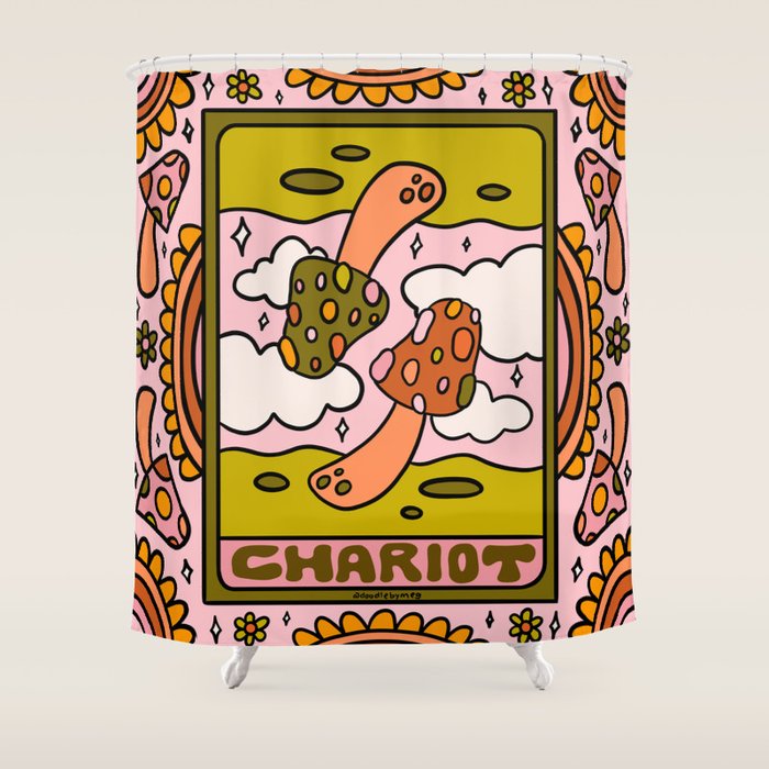 7. Chariot Mushroom Shower Curtain