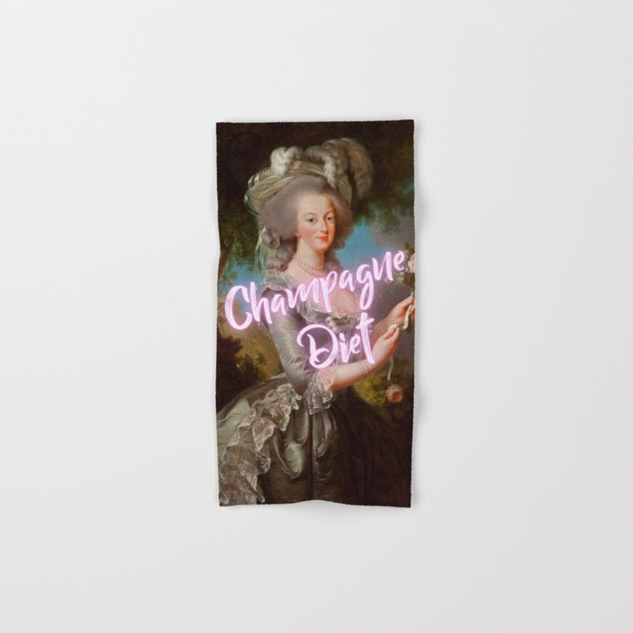 Champagne Diet' Marie Antoinette  Bath Towel