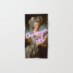 Champagne Diet' Marie Antoinette  Bath Towel