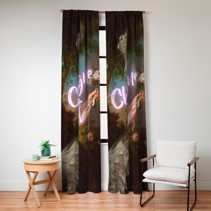 Champagne Diet' Marie Antoinette  Window Curtain