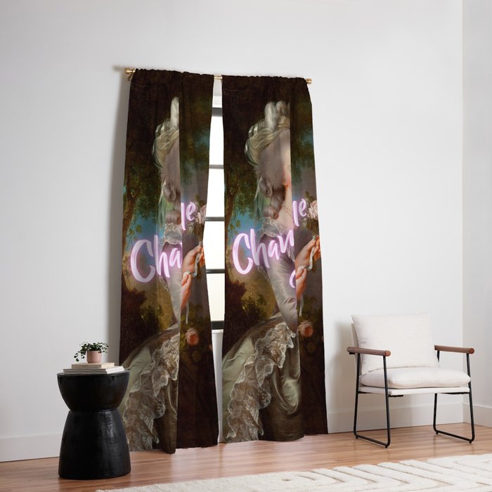 Champagne Diet' Marie Antoinette  Window Curtain