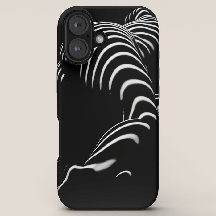 0774-AR BBW Sensual Legs Hips and Ass of a Large Woman Big Beautiful Art Nude Black and White iPhone Case