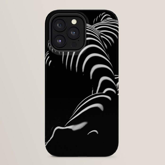 0774-AR BBW Sensual Legs Hips and Ass of a Large Woman Big Beautiful Art Nude Black and White iPhone Case
